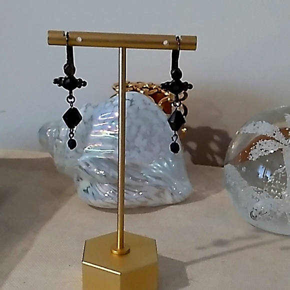 VINTAGE Dangle Earrings Civilized N Savage Pierced Earrings NEW OLD STOCK - Picture 1 of 13